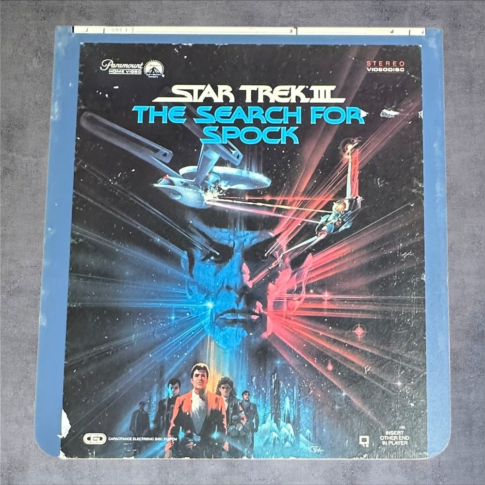 Paramount Star Trek III The Search‎ For Spock CED Videodisc Blue Caddy Fair 1984